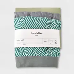 Men's Striped Geo Boxer Briefs 2pk - Goodfellow & Co&trade; Green