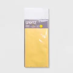 8ct Tissue Paper Yellow - Spritz&trade;: Solid Pattern, All Occasions, Easter, 16.5" x 24", Gift Packaging Accessories