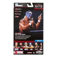 WWE Elite 101 Blue Mask w/ Single Star Mr. America Hulk Hogan Action Figure