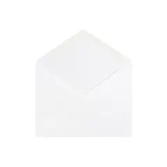 JAM Paper 4Bar A1 Invitation Envelopes with V-Flap 3.625 x 5.125 White 25/Pack (4023204)