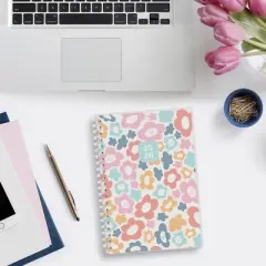Blue Sky 5"x8" 2025-2026 Weekly/Monthly Student Spiral Planner Printed Lei Multi Floral