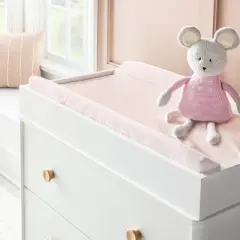 Wipeable Changing Pad Cover - Solid Pink - Cloud Island&trade;