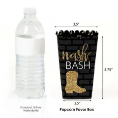 Big Dot of Happiness Nash Bash - Nashville Bachelorette Party Favor Popcorn Treat Boxes - Set of 12