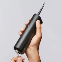 quip Rechargeable Cordless Water Flosser - Metal | 2 Modes + 360&ordm; Tip