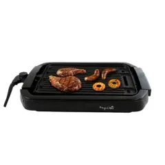 MegaChef Dual Surface Reversible Indoor Grill and Griddle 965117366M: Electric, Cast Aluminum, Corrosion-Resistant, 1800W