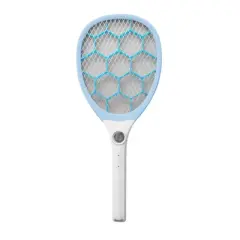 HOM Portable Bug Zapper - USB Rechargeable and Battery Powered Mosquito Killer, Insect Trap and Fly Swatter