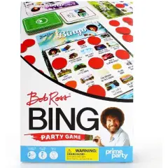 Prime Party Bob Ross Bingo Party Game | Up to 16 Players