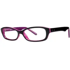 Soho 108 in Black Purple Designer Reading Glass Frames ; Demo Lens