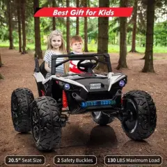 Ride On Utv Car for Kids, 24V with Remote Control, 2 Seaters 10AH Battery, 4WD Powerful Motors