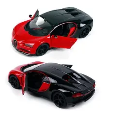 Bugatti Chiron Sport "16" Red and Black "Special Edition" 1/24 Diecast Model Car by Maisto