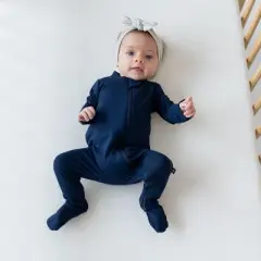 Kyte Baby Zippered Footie in Navy