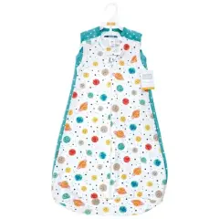 Hudson Baby Cotton Sleeveless Wearable Sleeping Bag, Sack, Blanket, Happy Planets