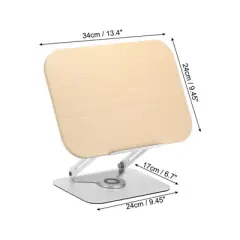 Unique Bargains Wood Aluminum Alloy Adjustable Foldable Book Stand Brown 1 Pc