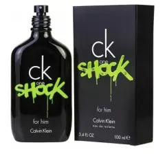 Ck One Shock By Calvin Klein Men Lavender, Clementine, Cucumber, Osmanthus, Cardamom Edt Spray 3.4 Oz