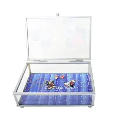 Disney 100 Mickey & Friends Glass Jewelry Box - Celebrating Disney 100 Years of Wonder