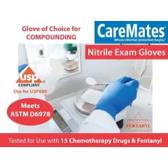 CareMates Vytrile Examination Gloves Medium, 50 Ct