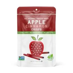 Nature's Turn Freeze-Dried Fruit Snacks - Apple Cinnamon Crisps -  No Sugar Added, Non GMO, Gluten Free, Nothing Artificial - 15g (.53oz) - 6-PACK