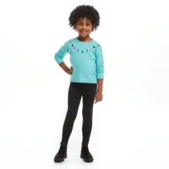 Andy & Evan  Toddler  Girls Rhinestone Sweater w/Legging Set