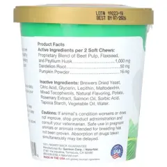 NaturVet No Scoot, Anal Gland Support + Pumpkin, For Dogs, 60 Soft Chews, 6.3 oz (180 g)