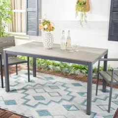 Beldan Dining Table - Indoor/Outdoor - PAT4034 - Taupe - Safavieh