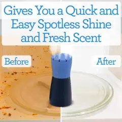 Impresa [2 Pack] Blue Microwave Steam Cleaner - Microwave Cleaner Steam Device - Just Add Vinegar and Water