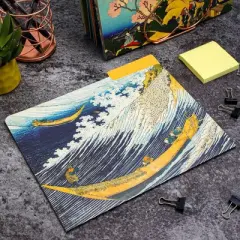 The Gifted Stationery 12-Pack Hokusai Japanese Decorative File Folders, 1/3 Cut Tab, Letter-Size Holders for Office, School, Home, 6 Patterned Designs