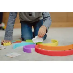 Chuckle & Roar Mini Rainbow Stacker Kids' Puzzle - 8pc