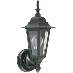 Quorum Lighting 1 - Light Wall Light in  Black