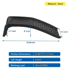 Heavy Duty Car Ramps Set 8000lbs Auto Ramp Solid Steel Ramps, Pack of 2