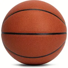 AND1 Street Grip Premium Composite Leather Basketball Official Size 7 (29.5&rdquo;) Streetball, Made for Indoor Outdoor Games (Orange)