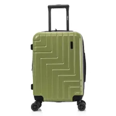 DUKAP Zahav Lightweight Hardside Carry On Spinner Suitcase - Green