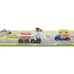 Kaplan Early Learning Wooden Transportation Set - Set of 24