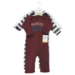 Hudson Baby Infant Boys Cotton Coveralls, Mamas Boy