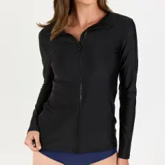 Calypsa Full-Zip Nora Swim Top