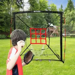 Net Playz 5' x 5' Baseball and Softball Practice Pitching Net - Black