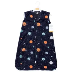 Hudson Baby Plush Faux Fur Sleeping Bag, Wearable Blanket, Space