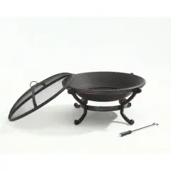 Ashland Firepit - Black - Crosley