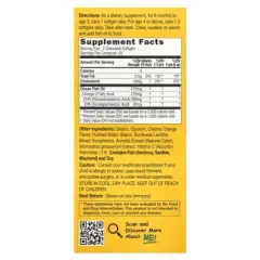 CATALO Children's DHA Formula, Orange, 50 Chewable Softgels