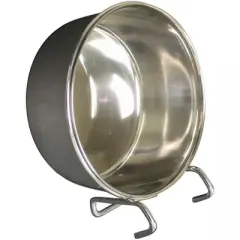 QT Dog Stainless Steel Pet Bowl Coop Cup with Hook - 30 oz