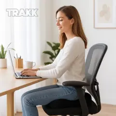 TRAKK Orthopedic Memory Foam Seat Cushion - Comfortable Chair Seat Cushion