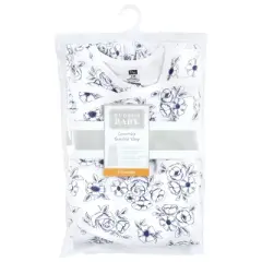 Hudson Baby Infant Girl Convertible Swaddle Sleep Sack, Blue Toile