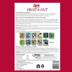 Lyric Fruit and Nut Wild Bird Seed - High Energy Wild Bird Food Mix - Attracts Woodpeckers, Chickadees & Other Songbirds -5 lb. Bag