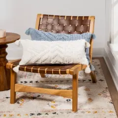 Oversize Embroidered Textured Lumbar Throw Pillow - Opalhouse&trade;