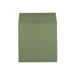 JAM Paper Premium Invitation Envelopes 6 1/2" x 6 1/2" Olive Green 187021