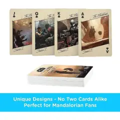 Aquarius Puzzles Star Wars Art of the Mandalorian Playing Cards