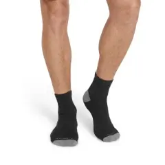 Jockey Men's Made in America* Quarter Socks - 3 Pack 7-12 Black