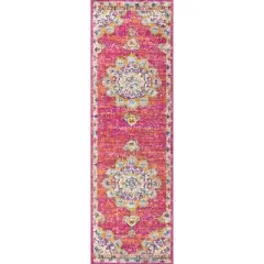 Bohemian FLAIR Boho Vintage Medallion Indoor Area Rug -JONATHAN Y