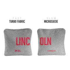 Gameday Lincoln Synergy Pro Gray Cornhole Bags (Set of 4)