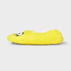 Women's SpongeBob SquarePants Cozy Fleece Slipper Socks with Grippers - Yellow