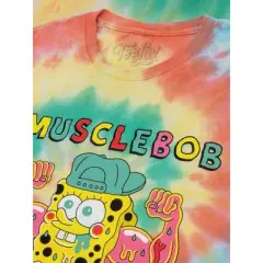 Tee Luv Musclebob Buffpants Spongebob Tie Dye T-Shirt
